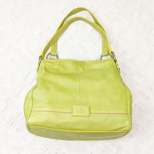 The Sak Lime Green Leather Hobo Bag